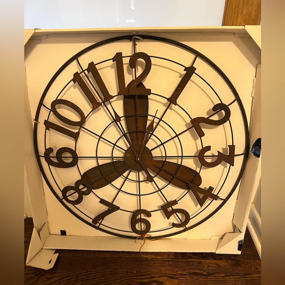 Large southern clock wall art